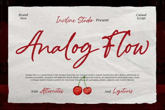 Analog Flow: A Font That Carries a Relaxed Editorial Mood