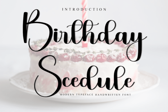 Birthday Scedule: A Playful Font for Joyful Branding