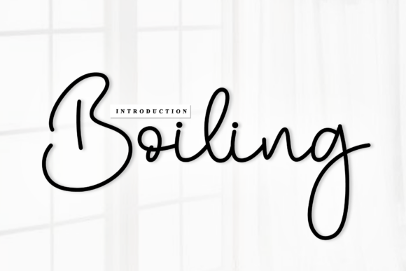 Boiling: A Handwritten Font That Breathes Life Into Branding