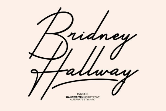Bridney Hallway: A Script Font Built for Modern Campaign Energy
