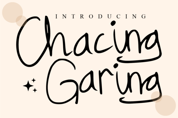 Chacing: An Authentic Script Font for Digital Expression