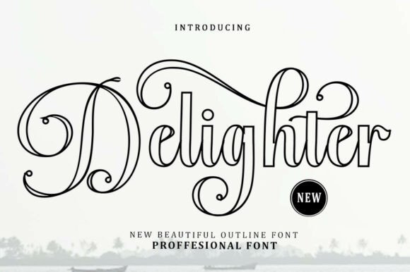 Delighter Outline: A Web Designer's Review of This Elegant Script Font