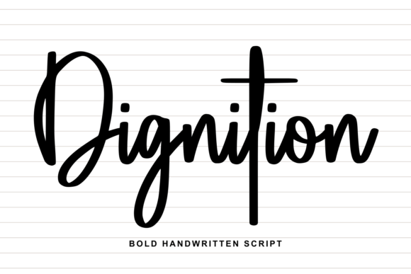 Dignition: A Bold Handwritten Font for Editorial Personality