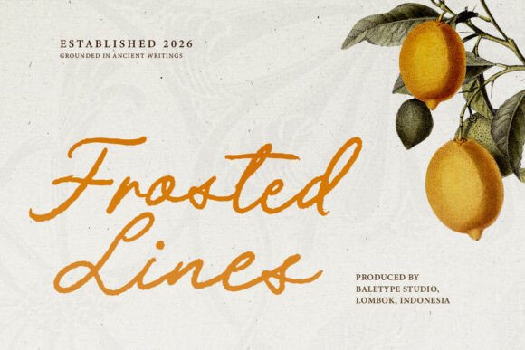 Frosted Lines Font: Creating Brands with Raw, Textured Character