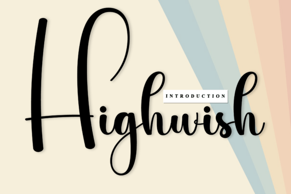 Highwish: The Handwritten Font for Creating Beautiful Product Designs