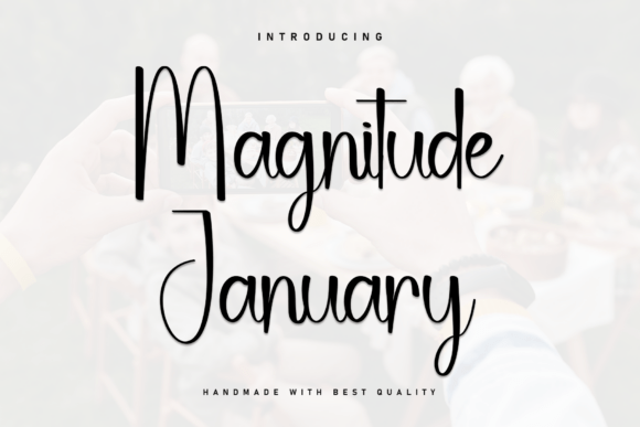 Magnitude January Font: A Bold Script for Modern Marketing