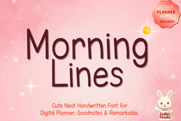 Morning Lines Font: Your Typographic Companion for Crafting