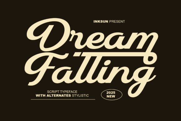 The Dream Falling Typeface: A Crafter’ s Bold Script Signature